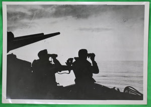 1942 Photo Officers on-board navy warship of Reich  Navire du Reich