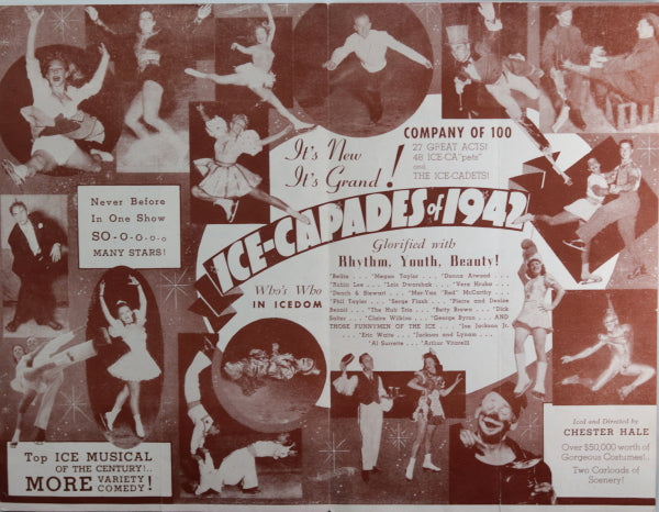 1942 pamphlet for Ice Capades at Chicago Arena
