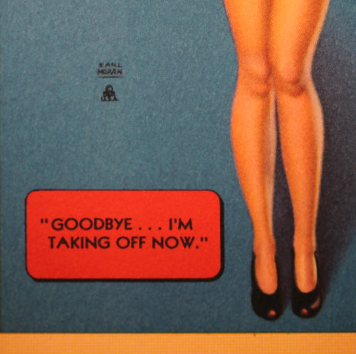 1943 Earl Moran pin-up calendar page for machining company Ohio