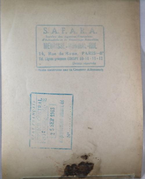 1943 photo immeuble bombardée Paris  bombed building Paris