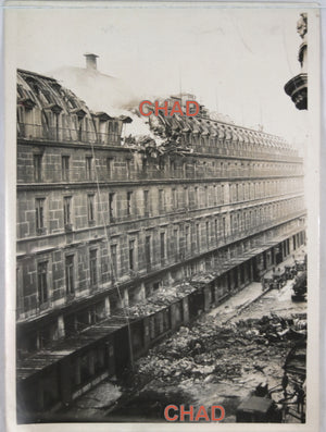 1943 photo immeuble bombardée Paris  bombed building Paris