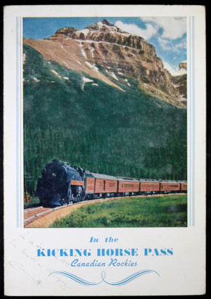 1944 set of two WW2 CPR menus, Trans-Canada train