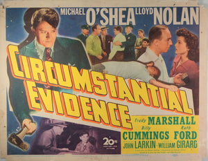 1945 movie title lobby card ‘Circumstantial Evidence’