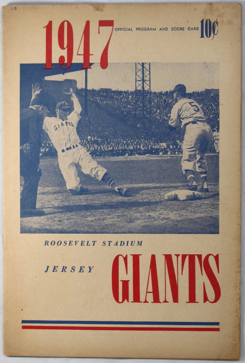 1947 AAA baseball program Jersey Giants vs Toronto Maple Leafs