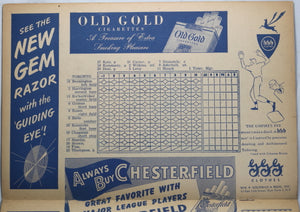1947 AAA baseball program Jersey Giants vs Toronto Maple Leafs
