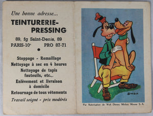 1953 calendrier français avec image Disney