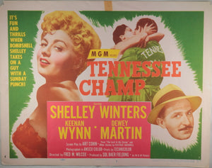 1954 movie title lobby card ‘Tennessee Champ’