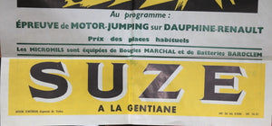 1958 France affiche course d’autos Micromil ‘Grand Prix du Perche’