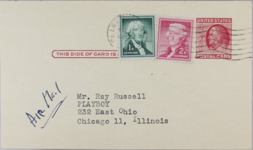 1958 letter from writer Richard Armour to Playboy editor Ray Russell   