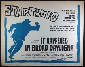 1960 USA lobby card suspense movie ’It Happened in Broad Daylight'