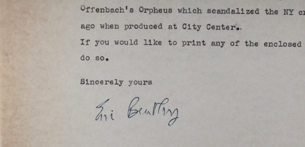 1960 letters between Ray Russell, Playboy Editor, writer Eric Bentley