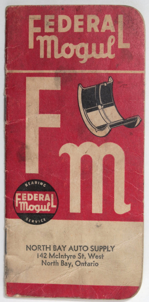1962 Federal Mogul advertising notebook