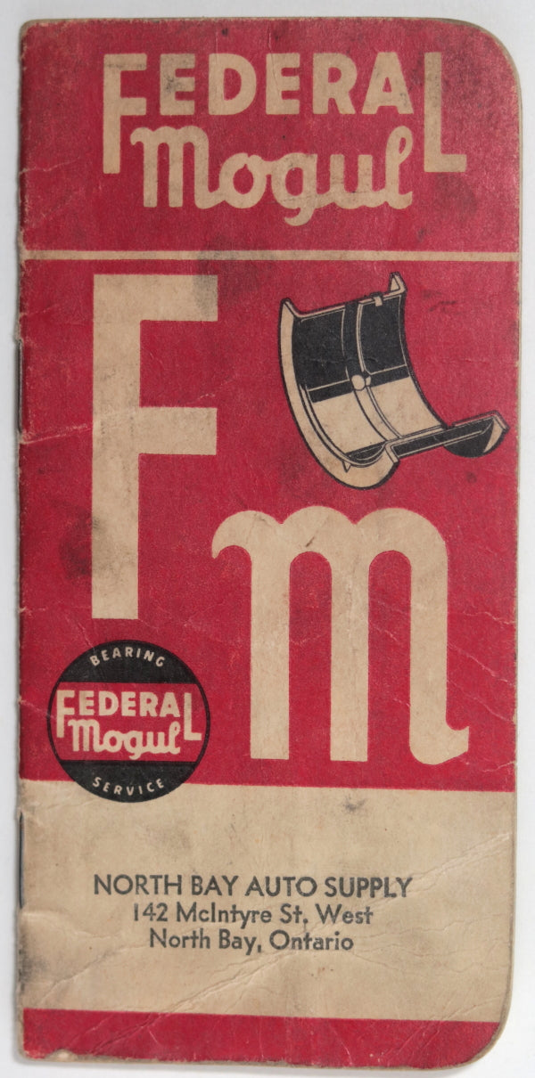 1962 Federal Mogul advertising notebook