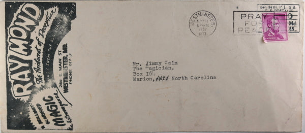 1962 advertising for magician Ray Mond ‘The Aristocrat of Deception’