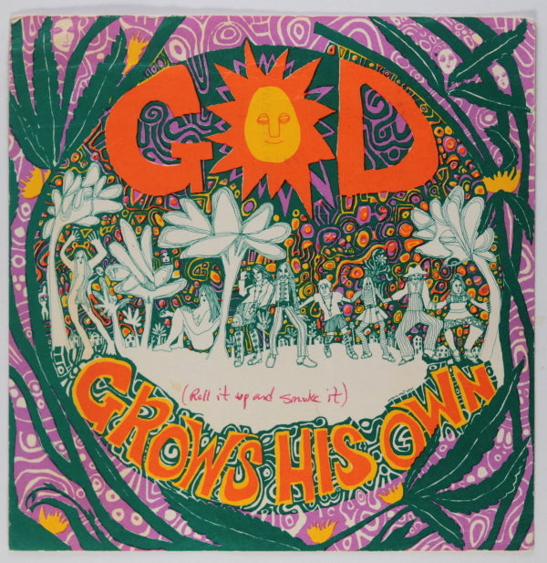 1967 Mari Tepper San Francisco postcard ‘God Grows his Own’ 1967 Mari Tepper San Francisco postcard ‘God Grows his Own’