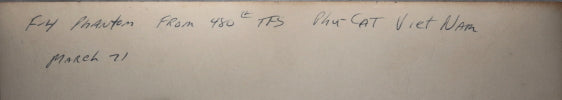 1971 four Vietnam War flight photos F-4 Phantom jet, 480th Squadron -  Phù Cát 