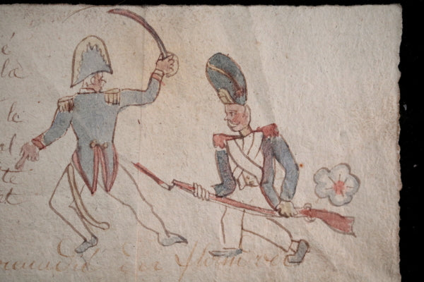 1er Empire air chanté bataille Marengo 1800 gravure officier grenadier