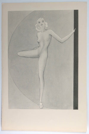 Set of 7 illustrations for female stretches from Malmstead 'Awaken your Sleeping Beauty' 1935