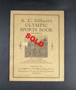 A.C. Gilbert's Olympic Sports Book 1928