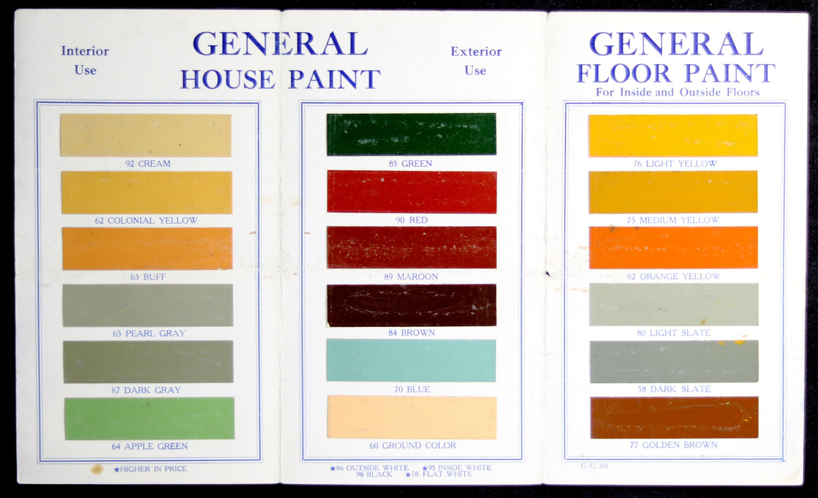 Advertising pamphlet for General House & Floor Paint (Canada) @1928