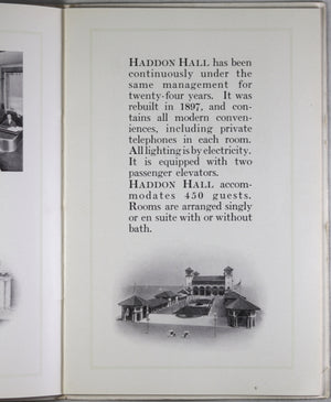 Advertising pamphlet for Haddon Hall, Atlantic City N.J. c. 1900
