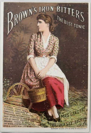 Advertising trade card for Brown’s Iron Bitters (late 1800s) #2