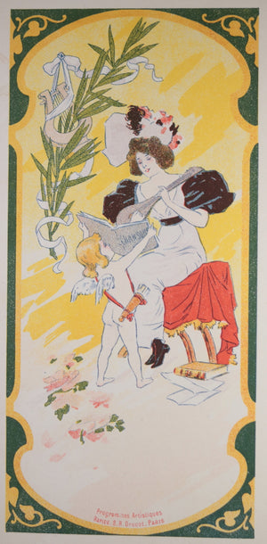 Affiche Belle Époque programme Scala (Paris) livre de Maindron c. 1897