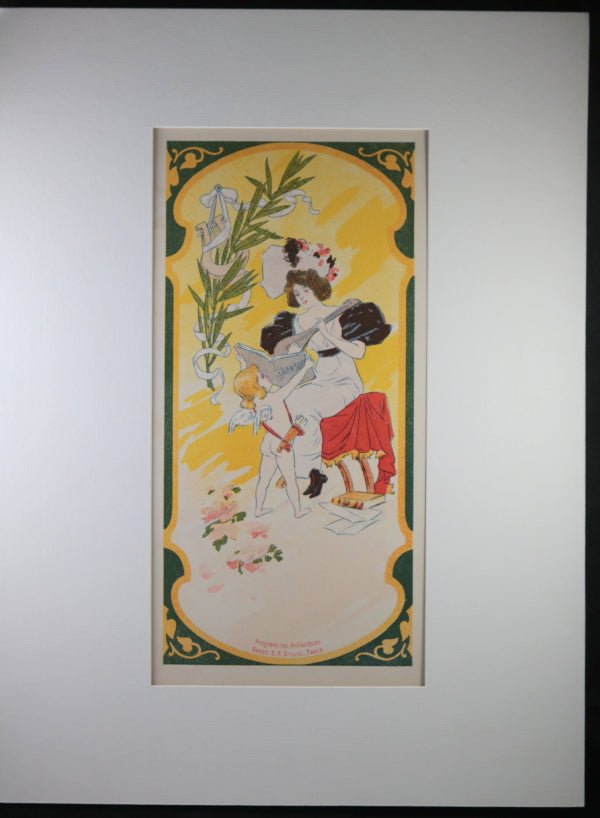 Affiche Belle Époque programme Scala (Paris) livre de Maindron c. 1897