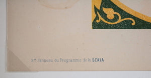 Affiche Belle Époque programme Scala (Paris) livre de Maindron c. 1897