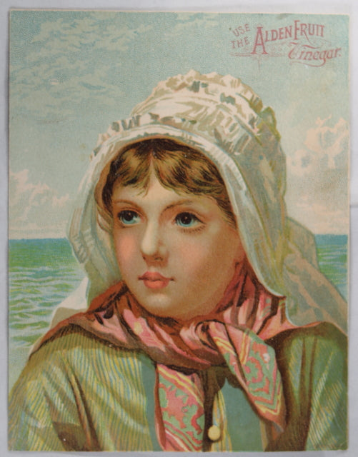 Alden Fruit Vinegar - Advertising trade Card late 1800's Alden Fruit Vinegar - Advertising trade Card late 1800's