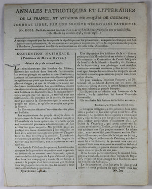 Annales Patriotiques et Littéraires, journal 29 octobre 1793 