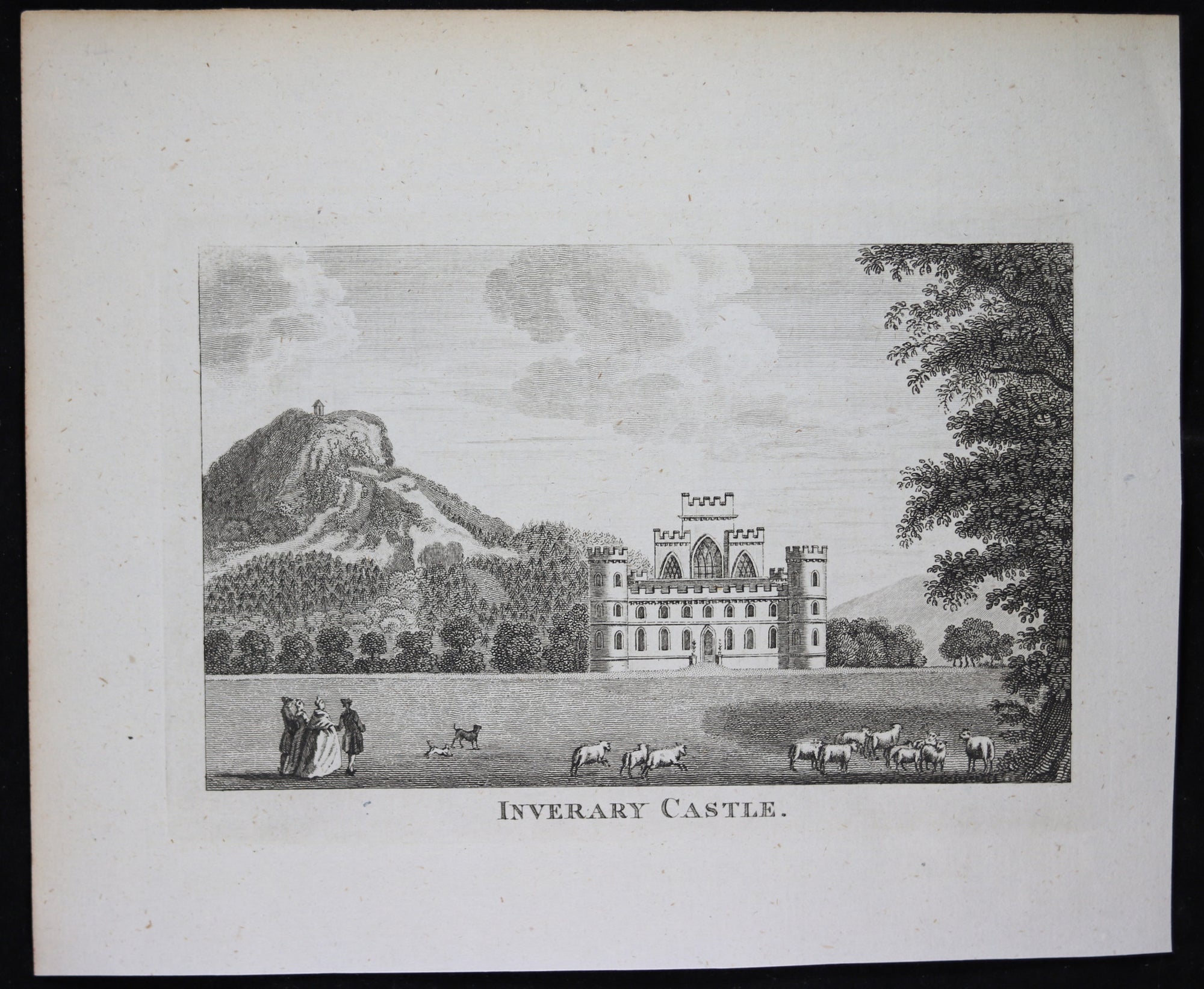 Antique print 'Inverary Castle’ 18th century