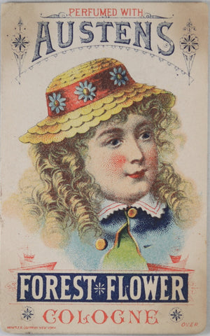  Austen’s Forest Flower advertising trade card (late 1800s USA)