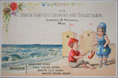 Beach Soap Company Lawrence MA (USA) Victorian Trade Card