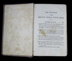 Small book 'A Companion to the Canadian Sunday School Organ' 1871