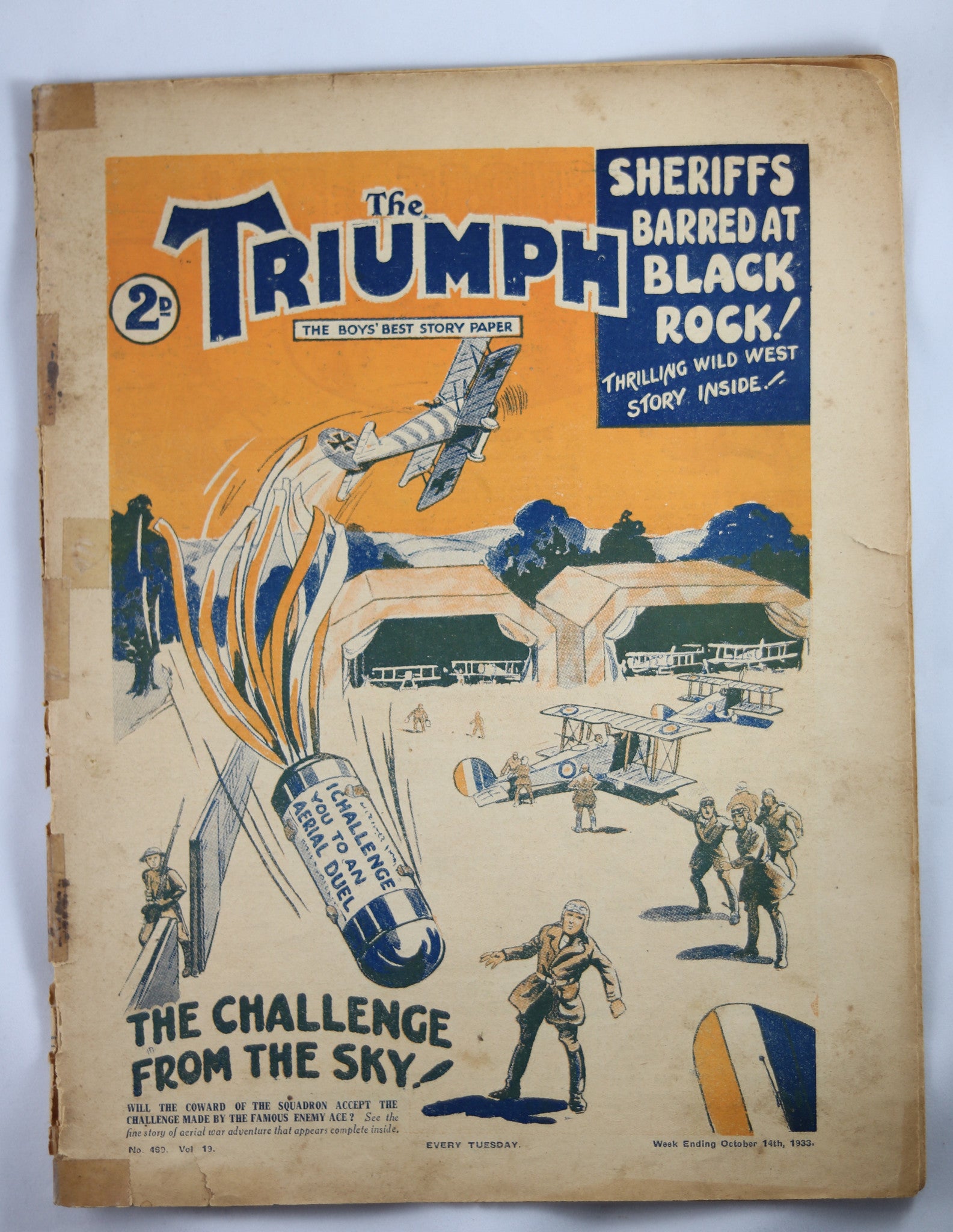 British Boys story paper and comic 'The Triumph' #469 October 14,1933