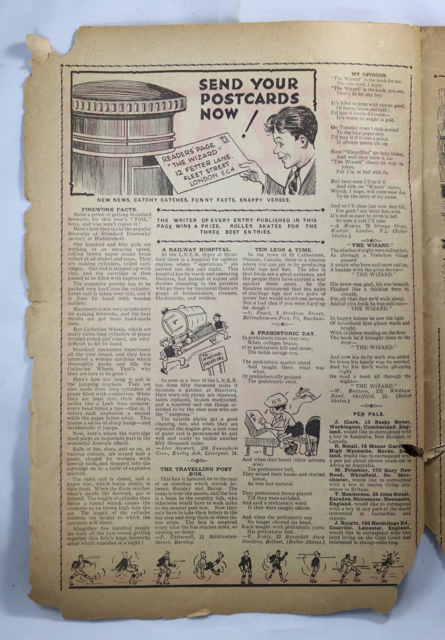 British Boys story paper and comic The Wizard #621 October 27, 1934