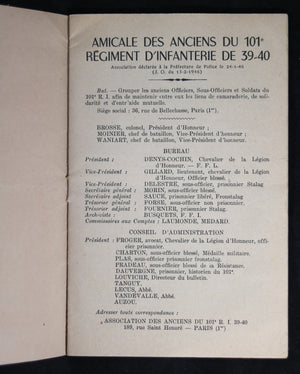 Bulletin de L’Amicale du 101e R.I. 1946
