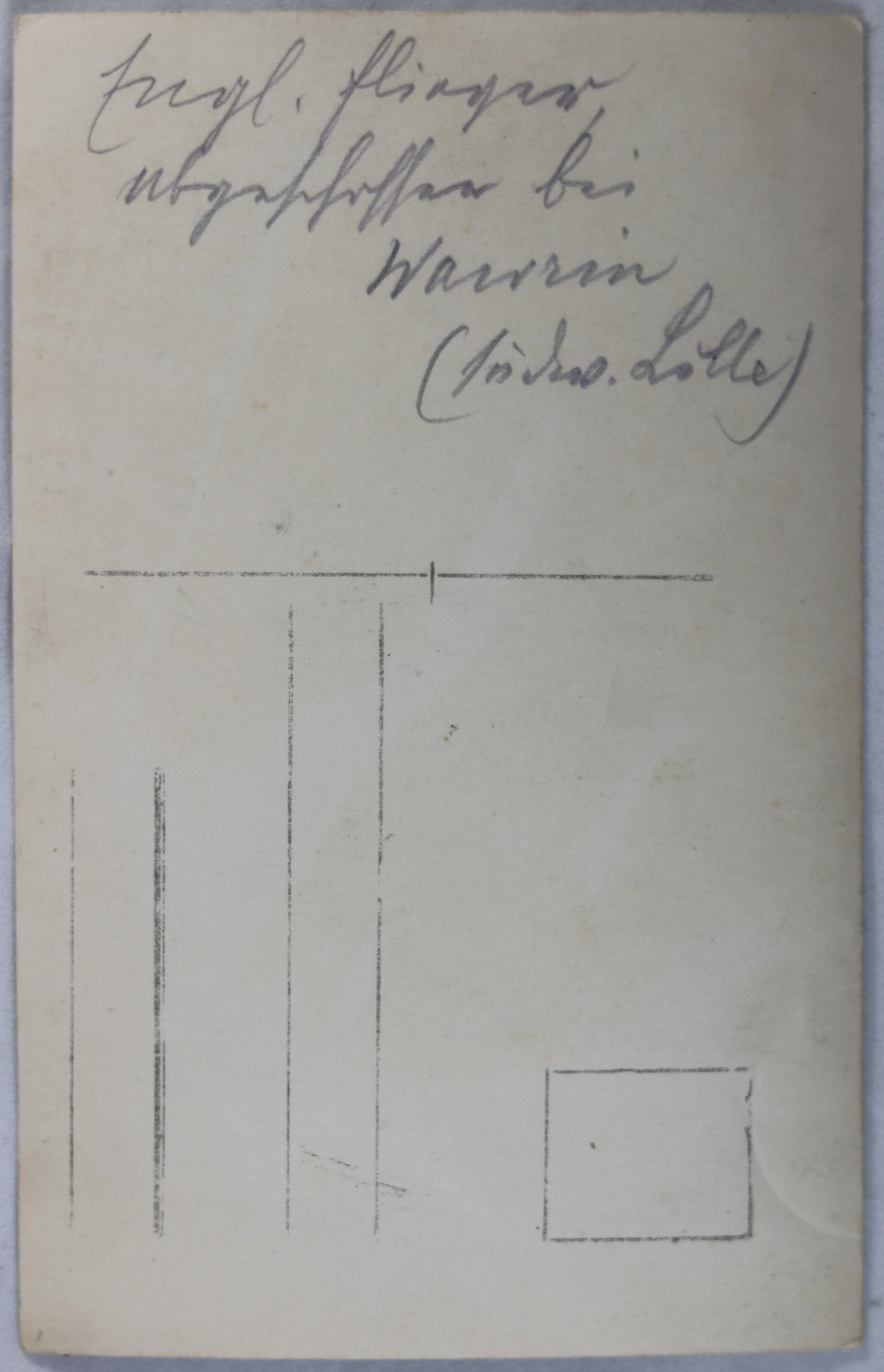 CPA Guerre 14-18 photo épave avion Wavrin