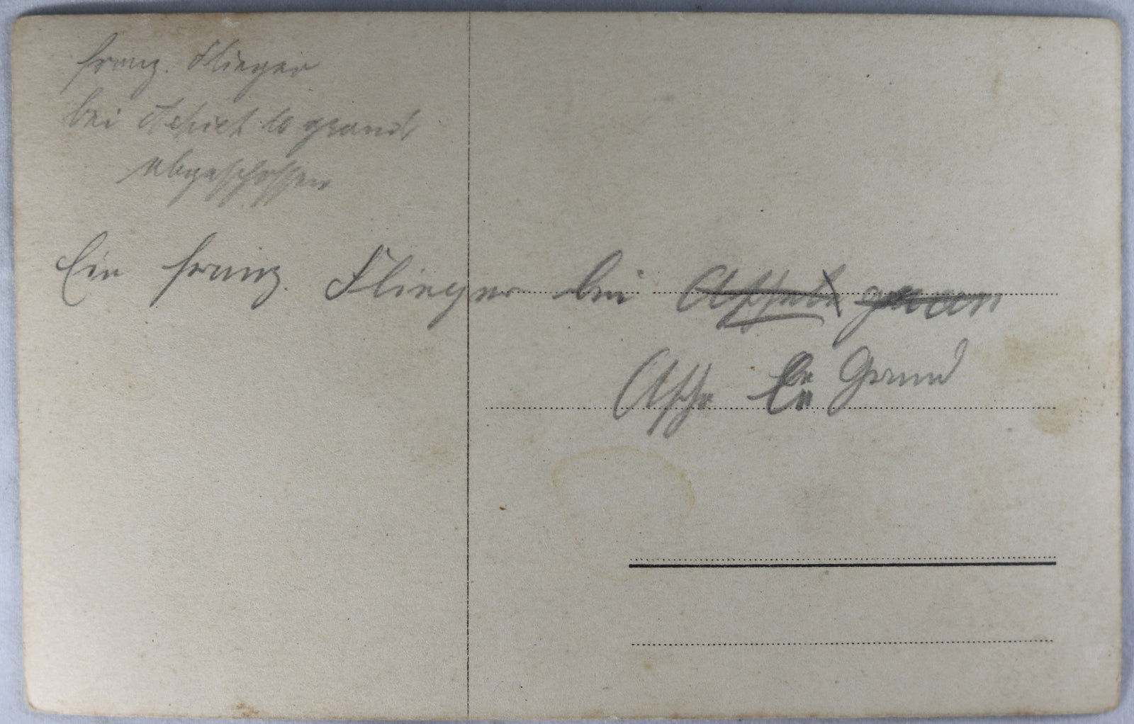 CPA Guerre 14-18 photo épave avion français Achiet-le-Grand France