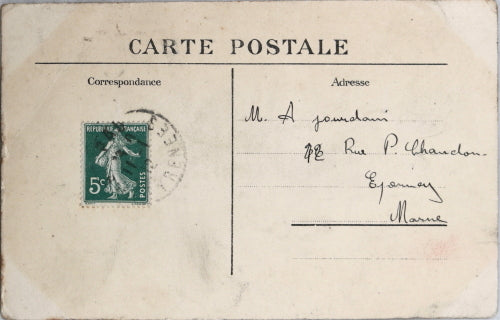 CPA photo pionnier de l’aviation Weymann dans monoplane Nieuport 1911