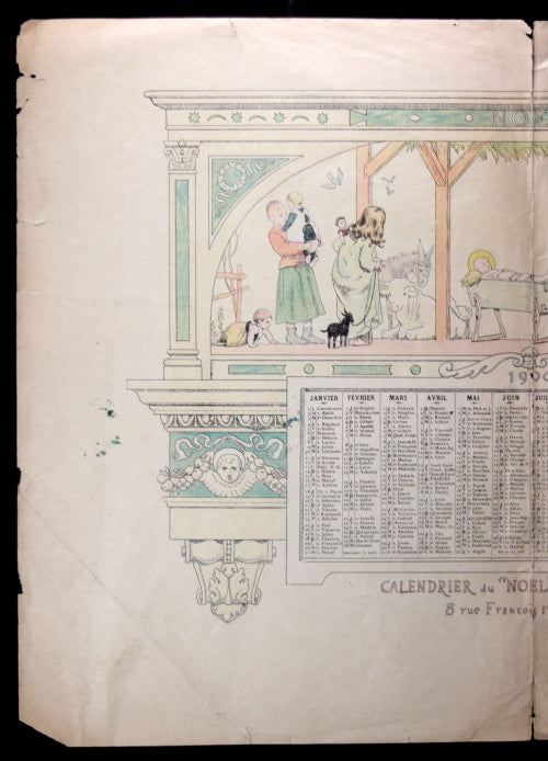 Calendrier illustré pour 1900,  'Noël, Journal des Enfants' (Paris)