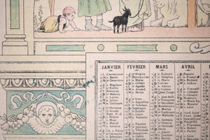 Calendrier illustré pour 1900,  'Noël, Journal des Enfants' (Paris)