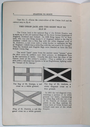 Canada 1936 pamphlet ‘Starting to Scout Tenderfoot and Second Class'