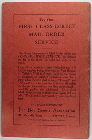 Canada 1939 pamphlet ‘The First Class Scout’s Book’