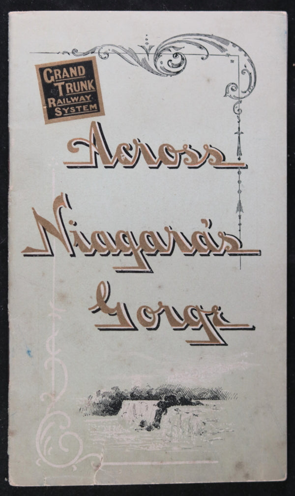 Canada GTR railway pamphlet ‘Across Niagara Gorge’ c. 1900
