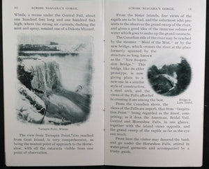 Canada GTR railway pamphlet ‘Across Niagara Gorge’ c. 1900