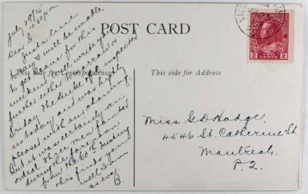 Canada WW1 1915 regimental postcard 60th Battalion (Victoria Rifles)