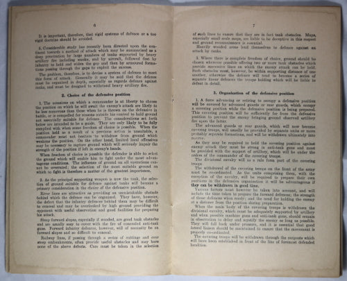 Canada Notes on Defence (Provisional) 1939 military pamphlet