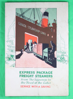Canada Steamship Lines - Song Book @1930s